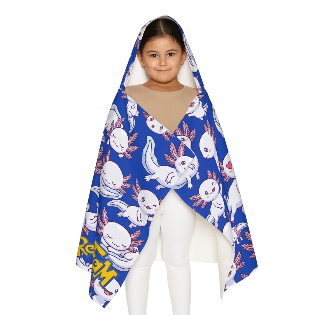(Kids) Axolotl Hooded Towel