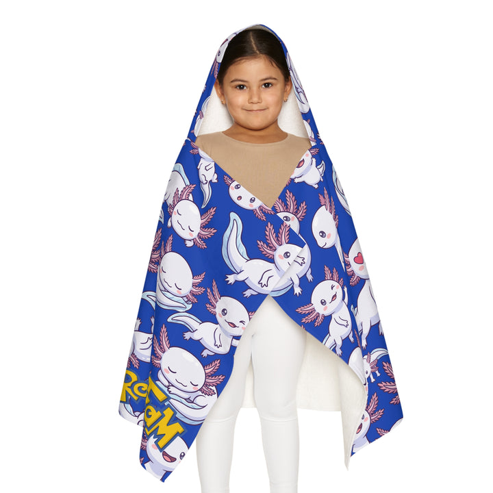 (Kids) Axolotl Hooded Towel