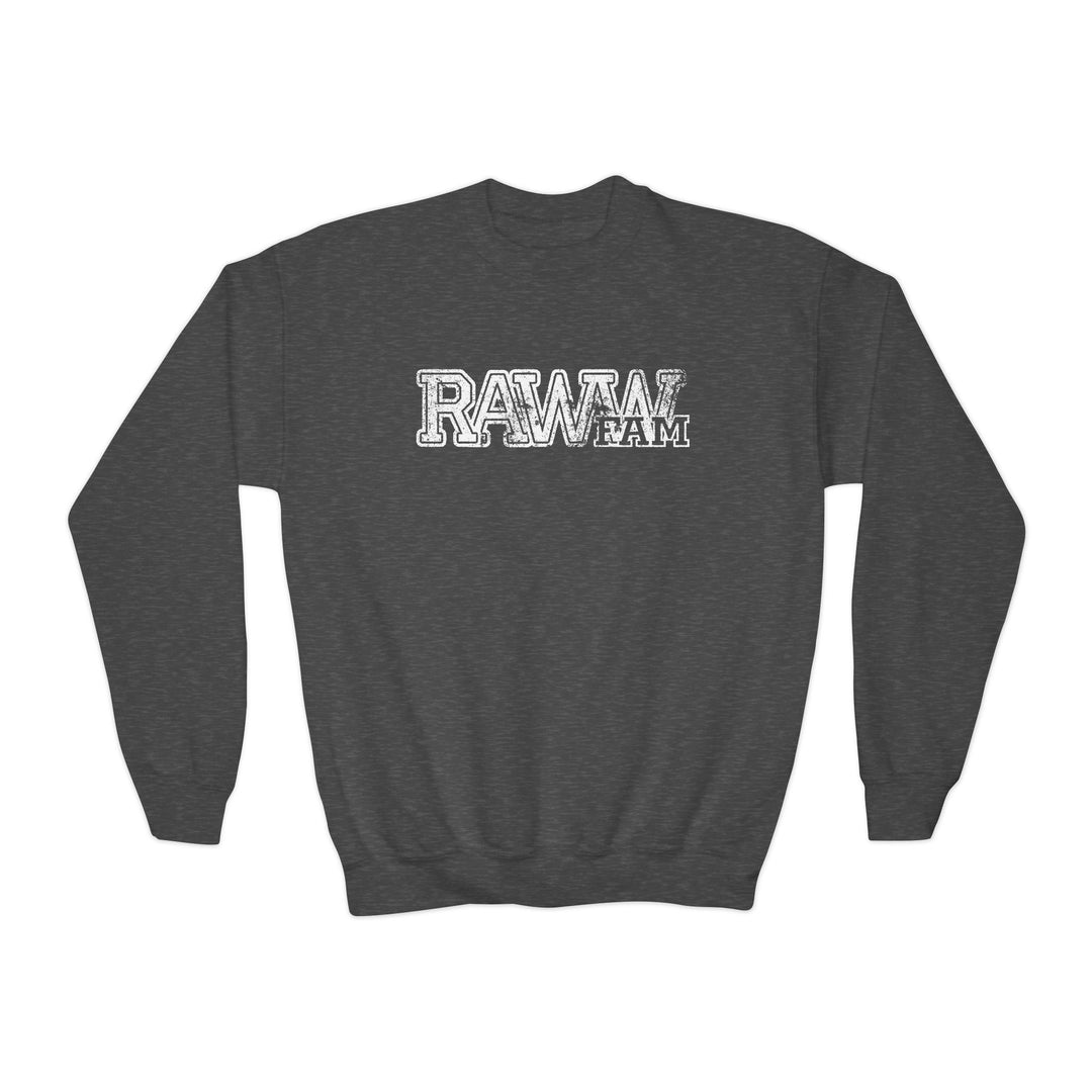 (Kids) RawwFam Varsity Crewneck