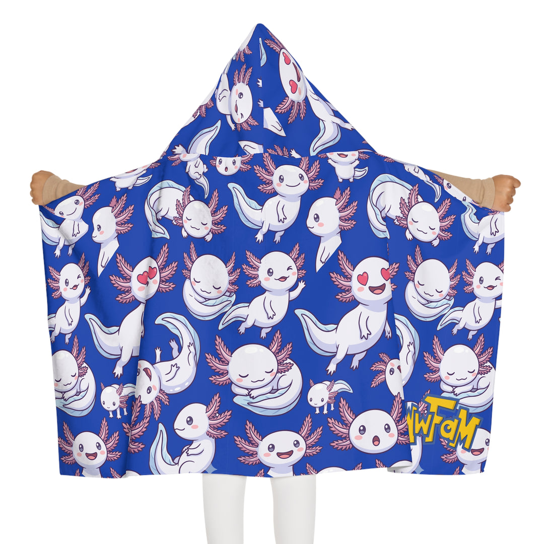 (Kids) Axolotl Hooded Towel