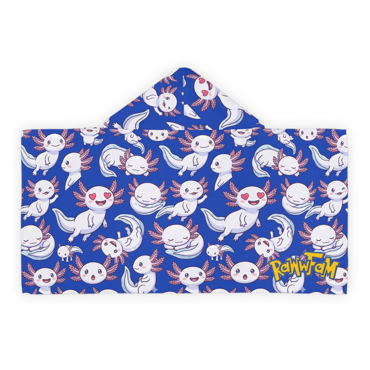 (Kids) Axolotl Hooded Towel
