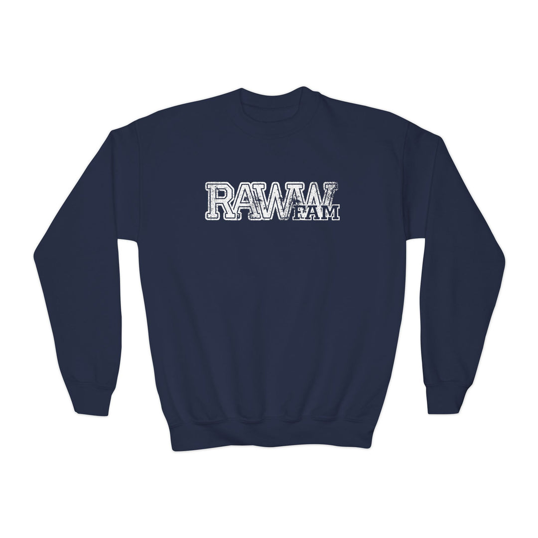 (Kids) RawwFam Varsity Crewneck