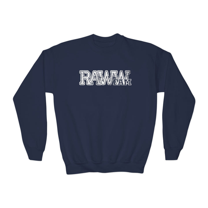 (Kids) RawwFam Varsity Crewneck