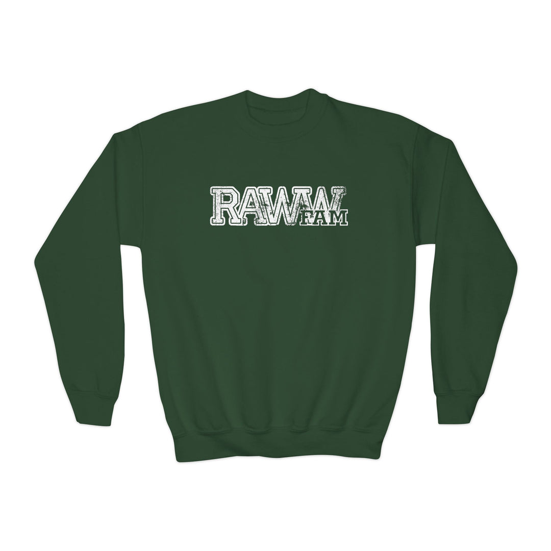 (Kids) RawwFam Varsity Crewneck